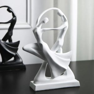 Dekofigur „Tanzendes Paar“ (weiß)