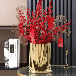 Metallic Vase in Gold